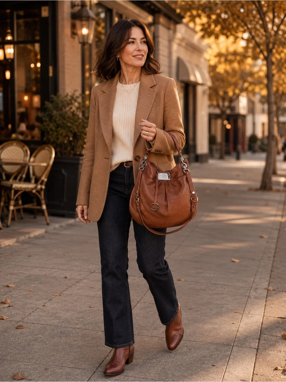 Marc by Marc Jacobs Classic Q Lil Ukita Brown Leather Hobo Crossbody Dust Bag
